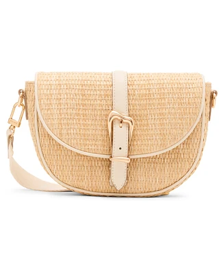 Anne Klein Saddle Convertible Strap Small Crossbody Bag