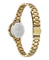 Olivia Burton Women's Mini Classic Gold Tone Stainless Steel Bracelet Watch, 23mm