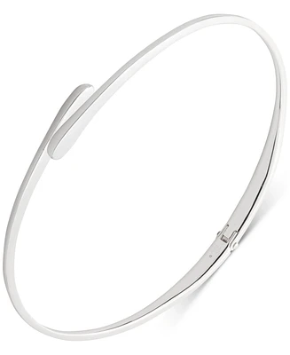 Lauren Ralph Lauren Silver-Tone Sculptural Hinge Collar Necklace, 15"