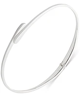 Lauren Ralph Lauren Silver-Tone Sculptural Hinge Collar Necklace, 15"