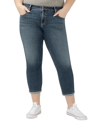 Silver Jeans Co. Plus Boyfriend Mid Rise Slim Leg