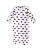 Hudson Baby Baby Boys Hudson Cotton Gowns, Hedgehog, Preemie/Newborn