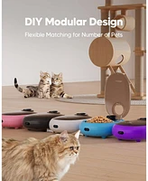 Automatic Cat Feeder,48-Hour Timer Cat Bowl with Ice Gel Pack Refrigeration Function,Perfect for Puppies and Kittens in Yogurt,Can,and Wet Food Feedin
