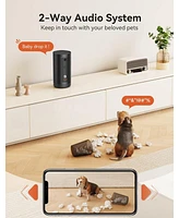 300° Dog Camera with Treat Dispenser, [New 2024] 5G WiFi Pet Camera Treat Tossing for Cats and Dogs, 1080P Hd with Night Vision, 2-Way Audio for