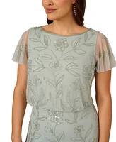 Adrianna Papell Plus Beaded Blouson Dress