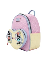 Disney Mickey Mouse and Minnie Mouse 10.5" Adult Mini Backpack With Movable Characters