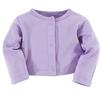 Touched by Nature Baby Girls Organic Cotton Dress and Cardigan 2pc Set