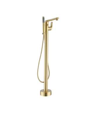 Freestanding Floor Mounted Bathtub Faucet - Anti-Scald, Durable, and Versatile