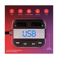 Pyle Bluetooth Car Fm Transmitter – Wireless Music Streaming & Hands-Free Calling