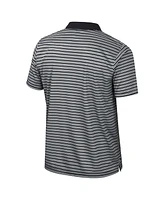 Colosseum Men's Black Texas Longhorns Striped Polo Shirt