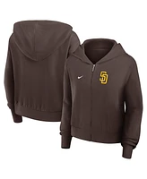 Nike Women's Brown San Diego Padres Lightweight Full-Zip Hoodie