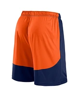Fanatics Men's Navy/Orange Houston Astros Launch Polyester Shorts