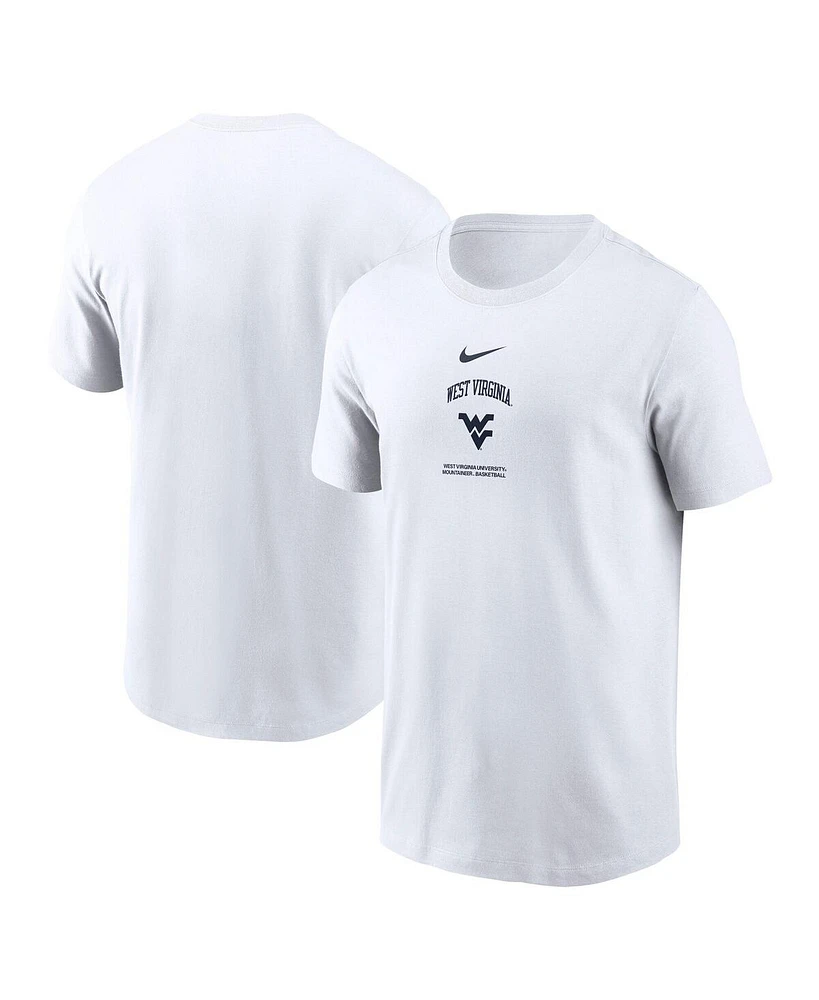 Nike Men's White West Virginia Mountaineers On-Court Basketball T-Shirt