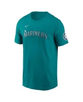 Nike Men's Julio Rodriguez Aqua Seattle Mariners Fuse Name Number Inline T-Shirt