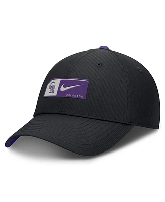 Nike Men's Black Colorado Rockies Club Primetime Adjustable Hat