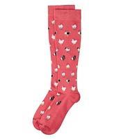 MeMoi Women's Roosters 8-15 mmHg Graduated Compression Socks MFY08994