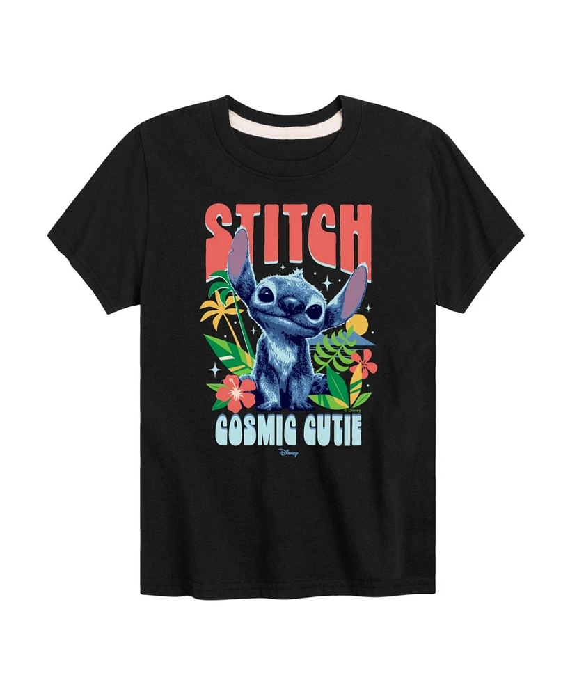 Hybrid Big Boys Lilo Stitch Live Action Cosmic Cutie Graphic T-Shirt