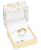 Charter Club Gold-Tone Multicolor Crystal Ring, Exclusively at Macy's