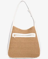 I.n.c. International Concepts Salee Straw Shoulder Bag, Exclusively at Macy's
