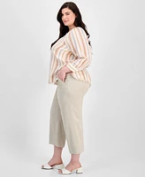 Liverpool Los Angeles Trendy Plus Cropped Pull-On Pants