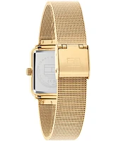 Tommy Hilfiger Women's Quartz Gold-Tone Stainless Steel Bracelet Watch, 21.3mm