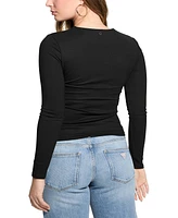 Guess Women's Long-Sleeve Cutout Top