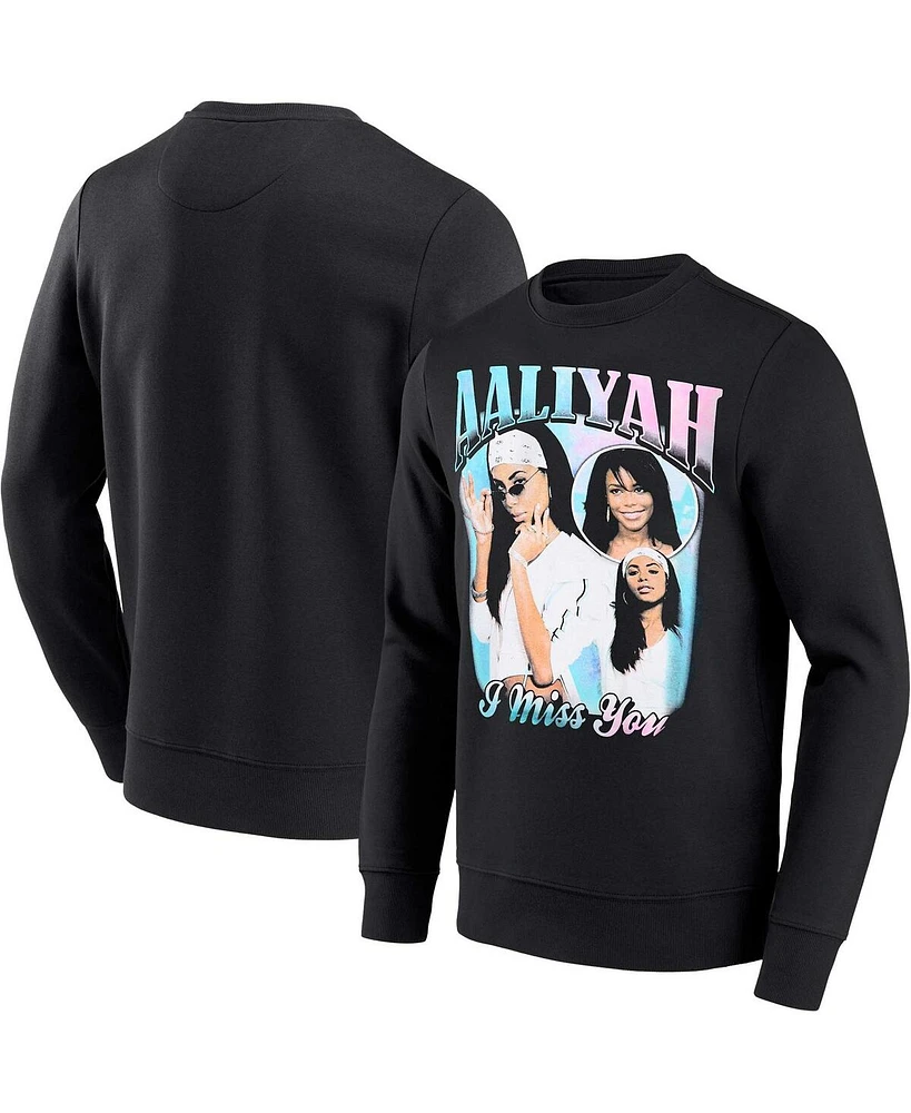 Philco's Men's and Women's Aaliyah Black Graphic Pullover Sweatshirt