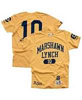 Roots of Fight Men's Marshawn Lynch Gold Cal Bears Name Number T-Shirt