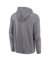 Fanatics Men's Gray Miami Marlins No Time Off Raglan Pullover Hoodie