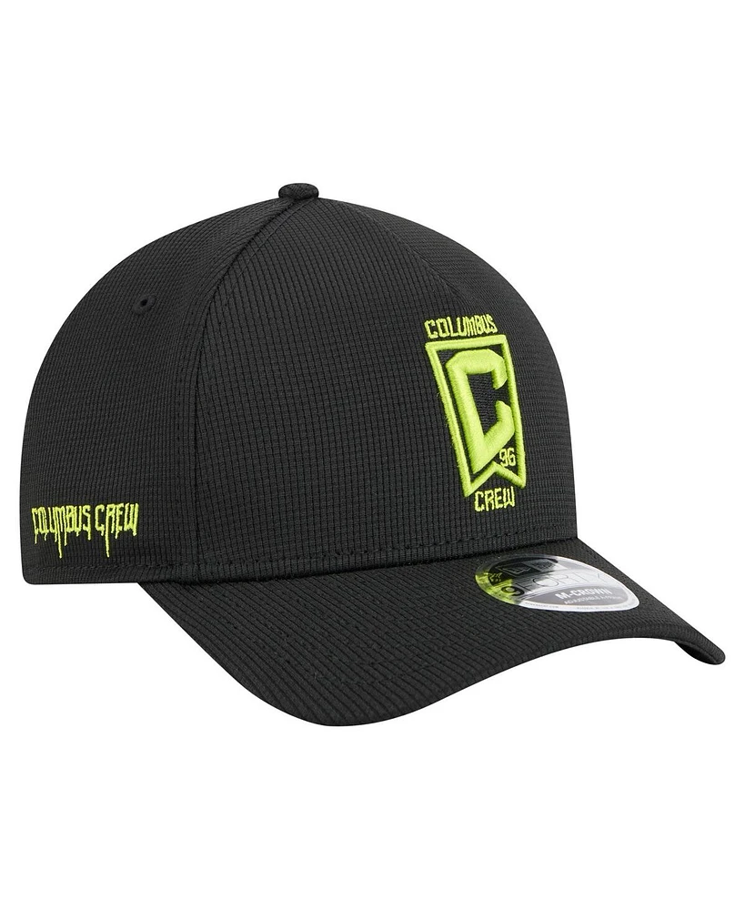New Era Men's Black Columbus Crew 2025 Jersey Hook 9FORTY M-Crown Adjustable Hat