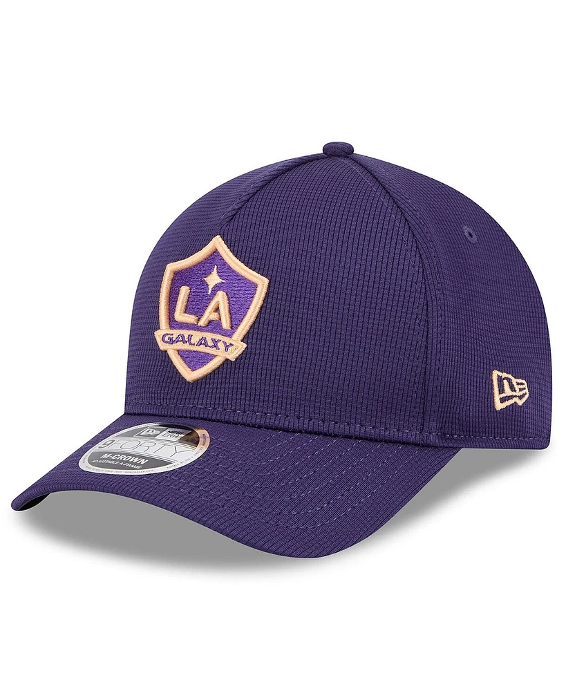 New Era Men's Purple La Galaxy 2025 Jersey Hook 9FORTY M-Crown Adjustable Hat