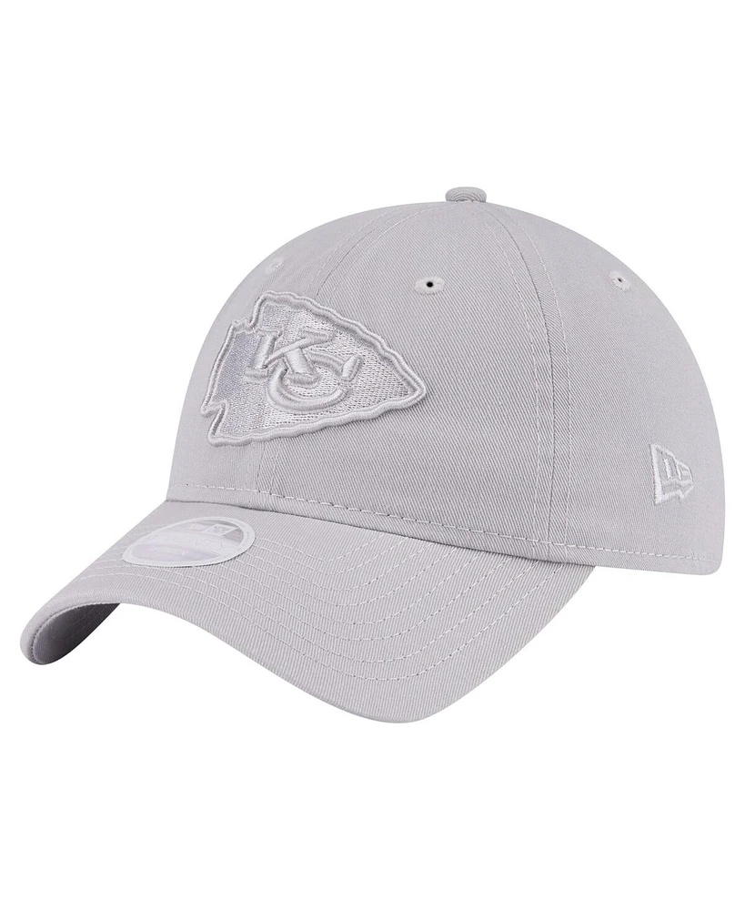 New Era Women's Gray Kansas City Chiefs Color Pack 9TWENTY Adjustable Hat