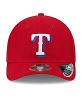 New Era Men's Red Texas Rangers Player Replica 9FORTY Adjustable Hat