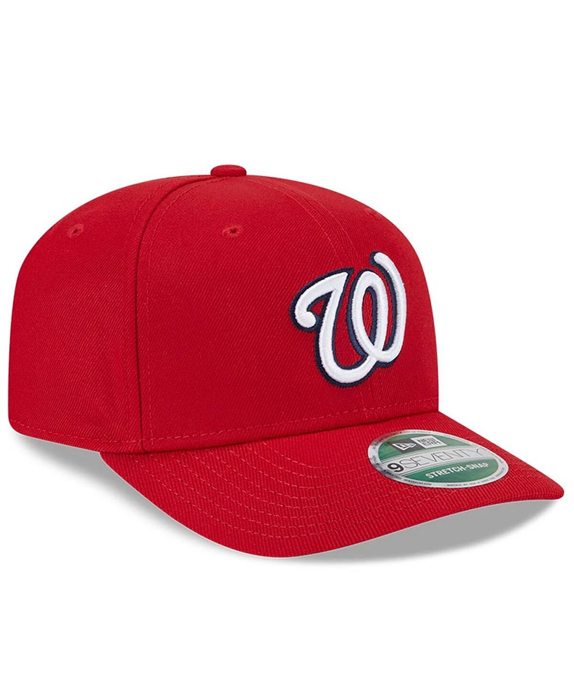 New Era Men's Red Washington Nationals Player Replica 9SEVENTY Adjustable Hat