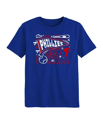 Outerstuff Preschool Royal Philadelphia Phillies Ball Park Fun T-Shirt