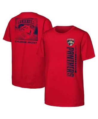 Outerstuff Big Boys and Girls Red Florida Panthers Atmosphere T-Shirt