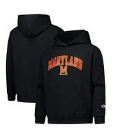Champion Big Boys and Girls Black Maryland Terrapins Campus Pullover Hoodie