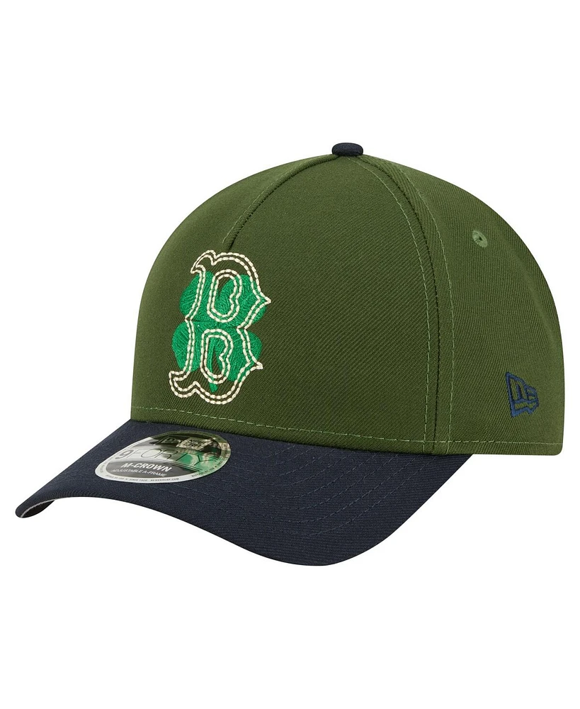 New Era Men's Dark Green Boston Red Sox City Feature 9FORTY A-Frame Adjustable Hat
