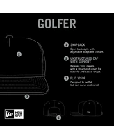 New Era Men's Black Washington Nationals Golfer Snapback Hat