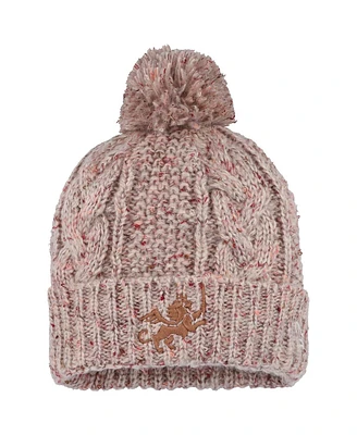 New Era Women's Tan Fc Cincinnati Cuffed with Pom Knit Hat