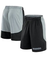 Fanatics Men's Black/Silver Las Vegas Raiders Big Tall Launch Shorts