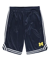 Fanatics Men's Navy Michigan Wolverines Big Tall Dual Stripe Mesh Shorts