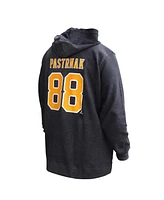 Profile Women's David Pastrnak Black Boston Bruins Plus Name Number Thermal Pullover Hoodie