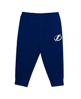 Outerstuff Toddler 2-Piece Blue/Heather Gray Tampa Bay Lightning Puck Hero Fleece Hoodie and Sweatpants Set