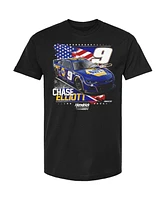 Hendrick Motorsports Team Collection Men's Black Chase Elliott Napa Patriotic Car T-Shirt