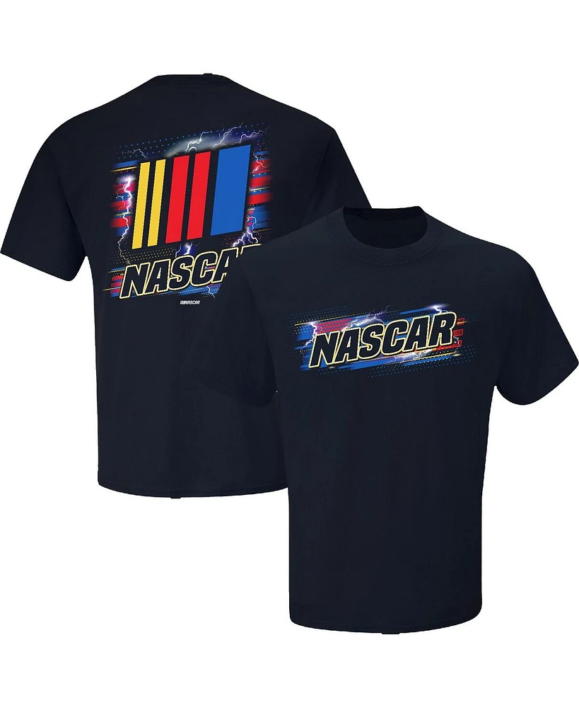 Checkered Flag Sports Men's Navy Nascar Lightning T-Shirt