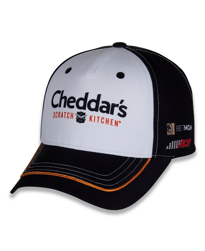 Richard Childress Racing Team Collection Men's White/Black Kyle Busch Cheddars Uniform Adjustable Hat