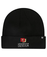 '47 Brand Men's Black Denver Pioneers Core Cuffed Knit Hat