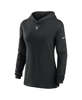 Nike Women's Black Las Vegas Raiders Sideline Performance Long Sleeve Hoodie T-Shirt