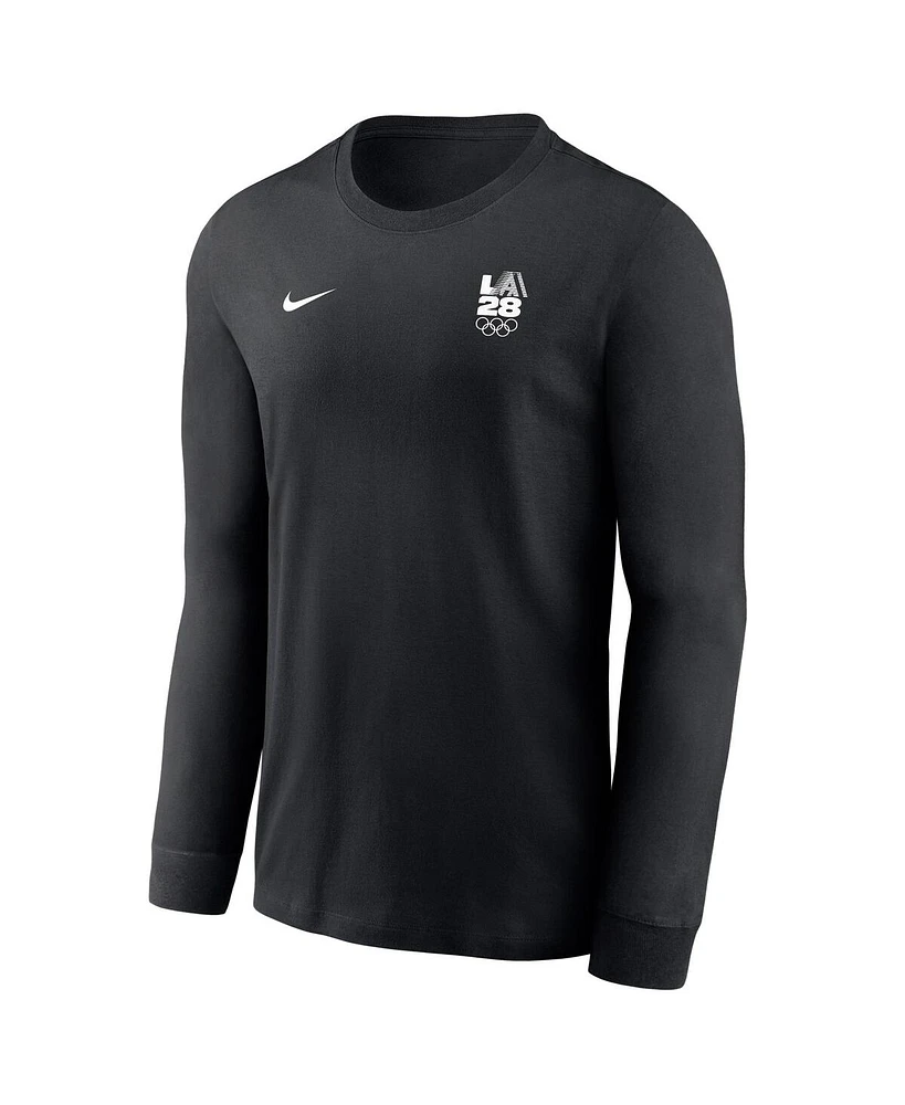 Nike Men's Black La 2028 Summer Olympics Team Issue Legend Performance Long Sleeve T-Shirt